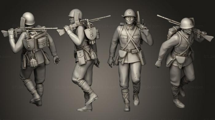 Military figurines (japan soldiers 203, STKW_0468) 3D models for cnc